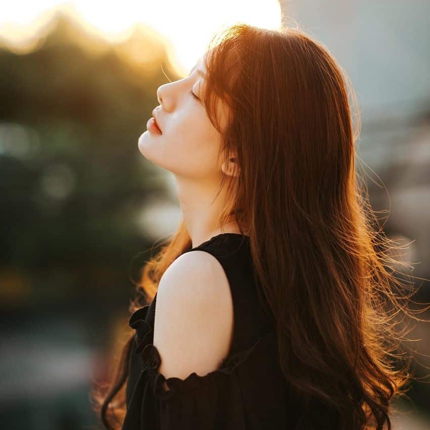 girl, beauty, sad girl, portrait, profile, sunny, summer, sunshine, sunlight, hair, lonely, nature, sad, woman, beautiful